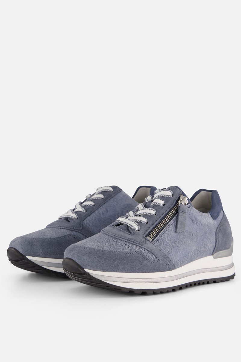 Gabor Sneakers blauw Suede - Dames