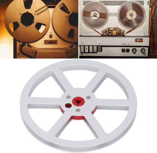 1/4 Inch Aluminiumlegering Lege Tape Reel 6 Gaten Sound Takeup Reel Disc voor Reel to Reel Tape Spelers (SILVER) — afbeelding 5