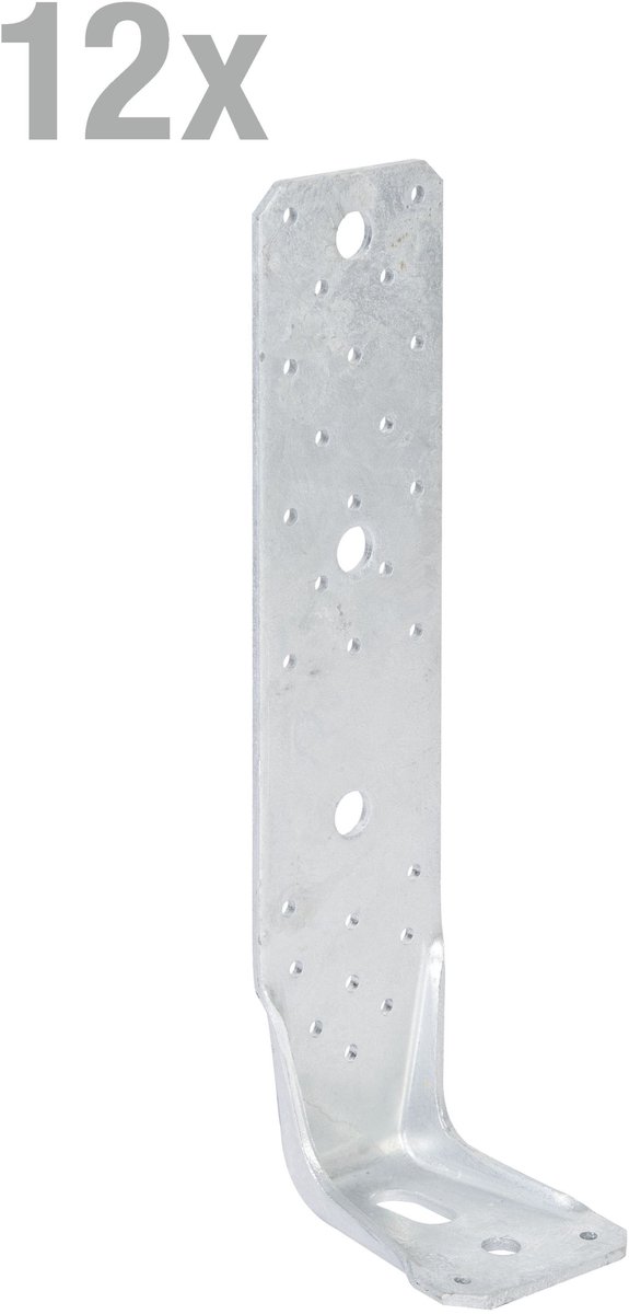 Alberts 850326 KR hoekverbinding "Langlo" | thermisch verzinkt | 285 x 85 x 65 mm | Set van 12