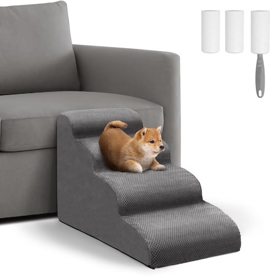 Stapelbed voor Huisdieren met Trap, Bestaande uit een Honden/Kattenzitstok van Raam