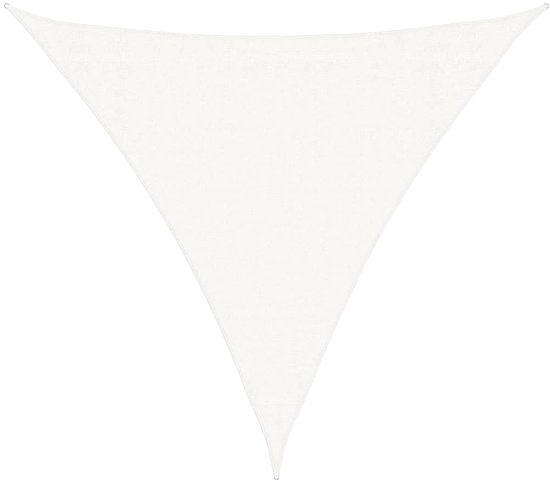 Zonnescherm HDPE driehoekig 5x5x5 m beige