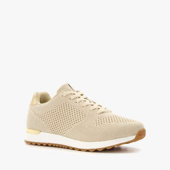 Hush Puppies dames sneakers beige - Maat 38 - Uitneembare zool | bol