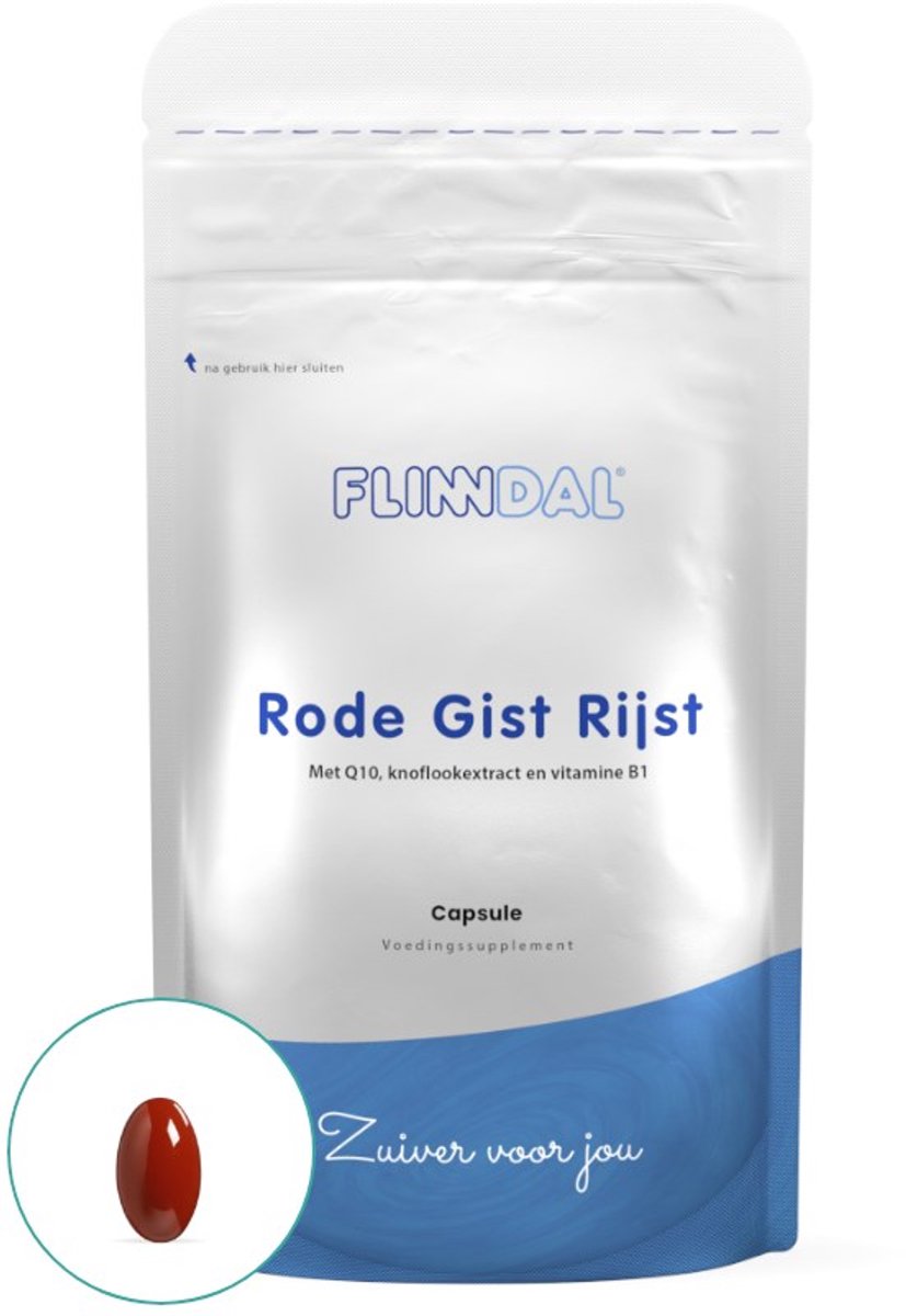 Goedkoopste Flinndal Rode gist Rijst Capsules - Goed voor het Cholestrerol - 90 Capsules