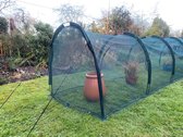 Kippenren Kippenhok Tunnel 200x100cm | Kippenkooi voor Buiten Tuin | Konijnenren Konijnenhok Cavia Ren | Huisdierbox met 2 Deuren voor Kleine Huisdieren | Draagbare Opvouwbare Bescherming Hen House