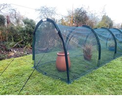Kippenren Kippenhok Tunnel 200x100cm | Kippenkooi voor Buiten Tuin | Konijnenren Konijnenhok Cavia Ren | Huisdierbox met 2 Deuren voor Kleine Huisdieren | Draagbare Opvouwbare Bescherming Hen House