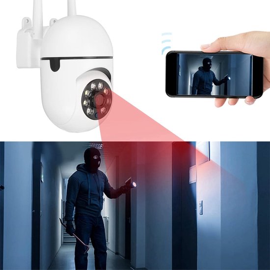 Smart Move Camera Smart Motion Tracking Draadloze Bewakingscamera Tweeweg Audio en Opslag ...