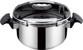 Bol.com Cheffinger Snelkookpan - 22cm - 6L - RVS - Snelkoker - Inductie aanbieding