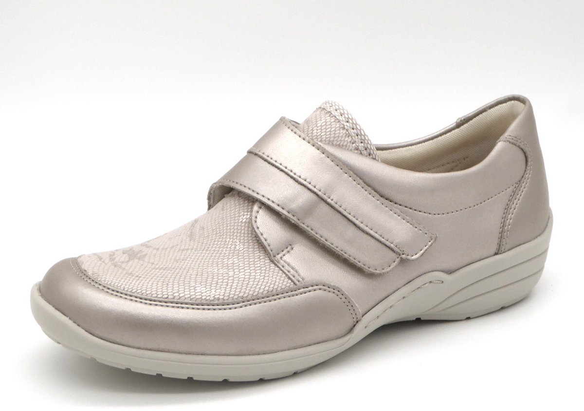 Remonte Dames Klitenbandschoen R7600-92 Metallic Wijdte H