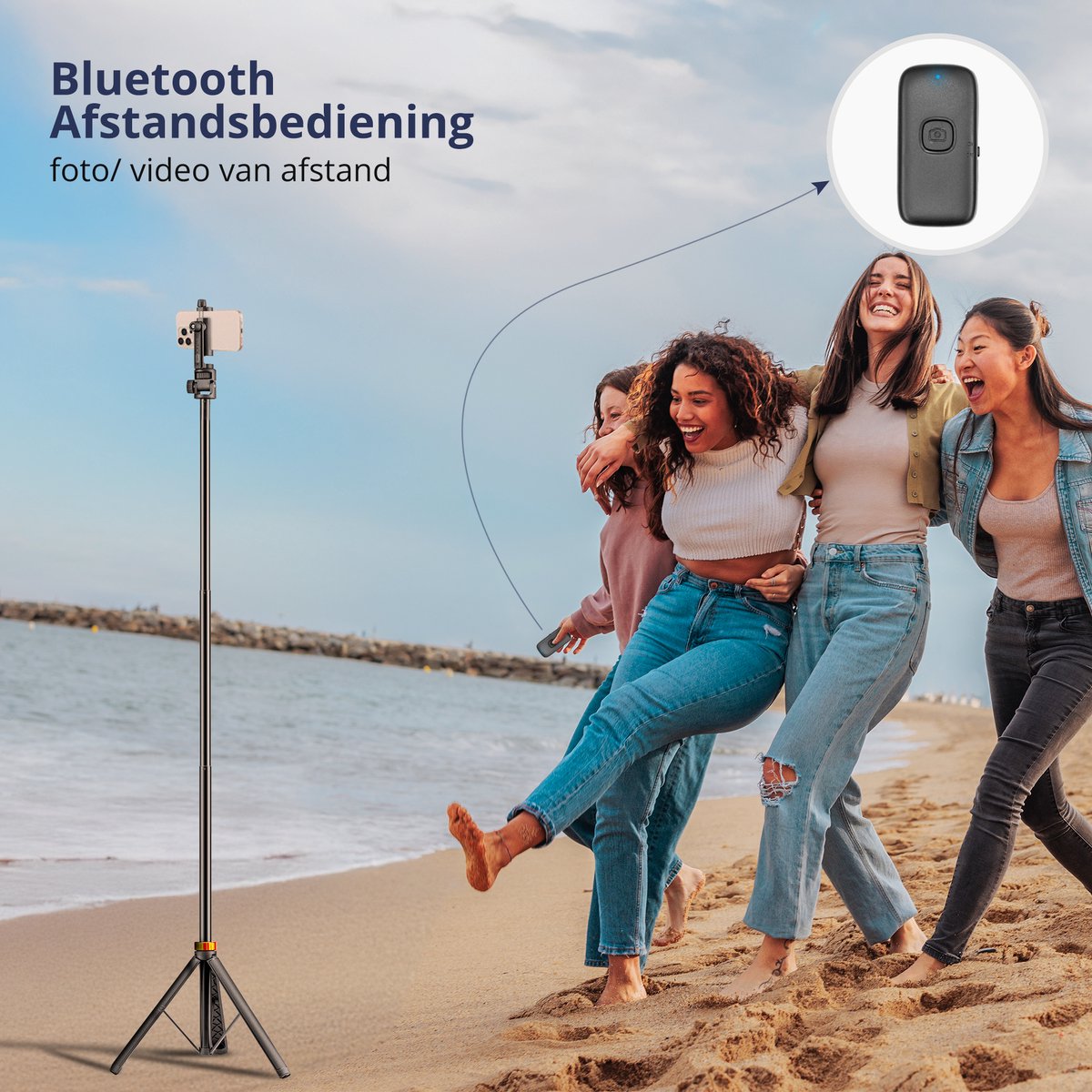 Studio ME - 180cm Telefoonstatief & Selfiestick thumbnail 5