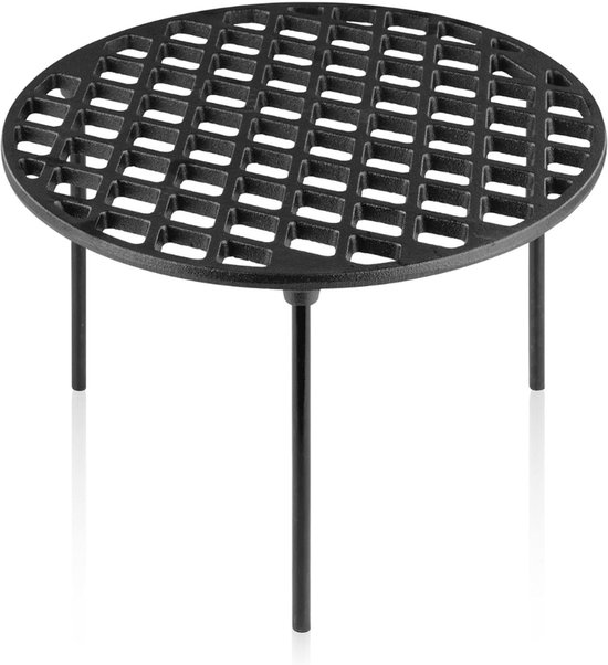 Gietijzeren grillrooster met 3 poten, rond, Dutch Oven onderzetter ...