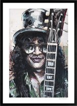 Guns N' Roses, Slash schilderij (reproductie) 51x71cm