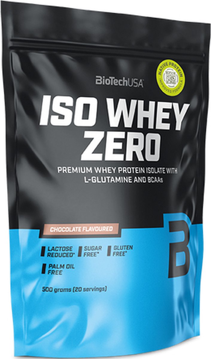 Protein Poeder - Iso Whey Zero - 500g - BiotechUSA - Caffé Latté