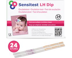 Sensitest Ovulatietest Dipstick • pakket 24 stuks • Vergroot je kans op zwangerschap • Vind je eenvoudig je vruchtbare dagen