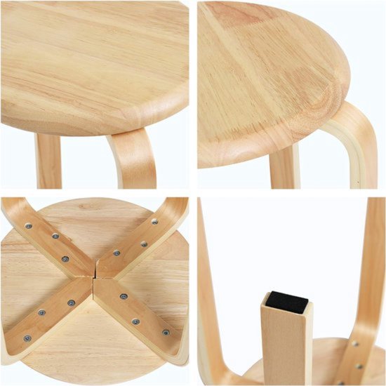 Teak tuinset Toscane 175cm met 8 stapelbare stoelen