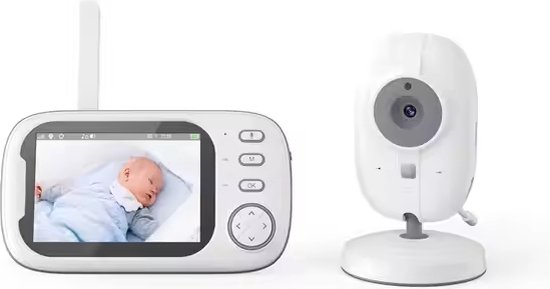 Babyfoon met Camera 360° Rotatie Wit - Babyfoon - €52,00