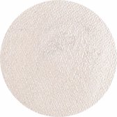Superstar grimeer schmink - zilverwit glitter - 16 gram - carnaval/verkleed thema - kinderen/volwassenen
