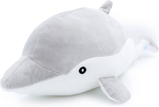 Zoem - Knuffel - Dolfijn 60 cm - Grijs - Knuffels