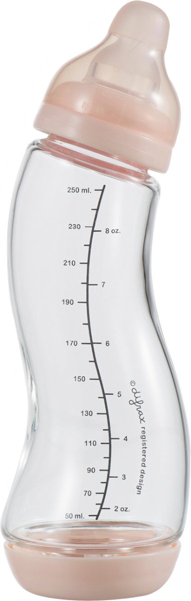 Difrax S-fles Glas Smal Blossom 250 ml