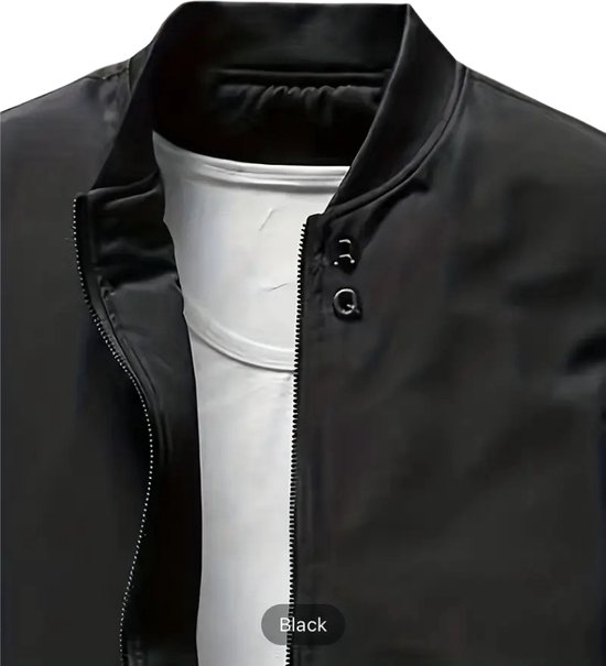 Nivard Windjas Heren - Parka - Lente & Herfst - Jas - Volwassen - Windjack - Windbreaker - Outdoor - Zwart - XS