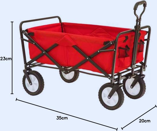 Mac Sports Bolderwagen Rood - Handige En Robuuste Oplossing Voor Al Je Buitenavonturen van Mac Sports — afbeelding 5
