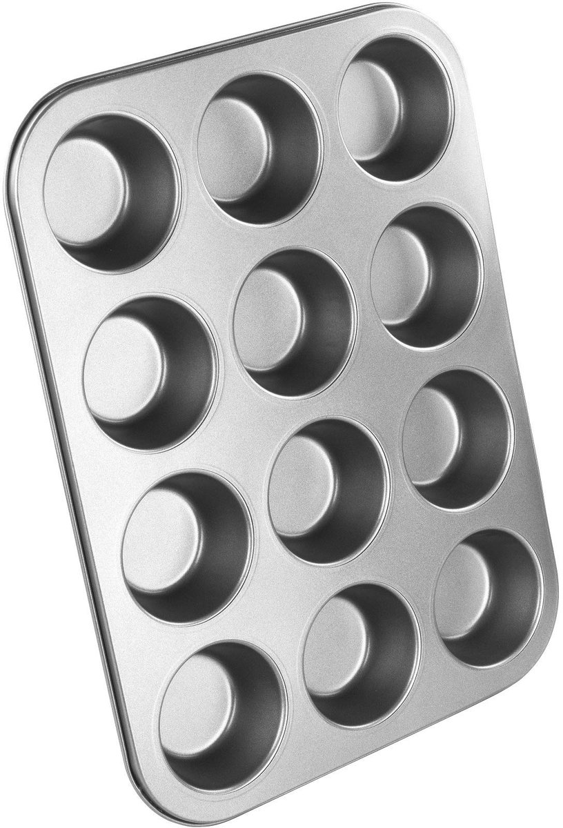 My Ninki ® Muffinvorm Met 12 Bakjes Voor Perfecte Cupcakes En Muffins Zonder Te Plakken