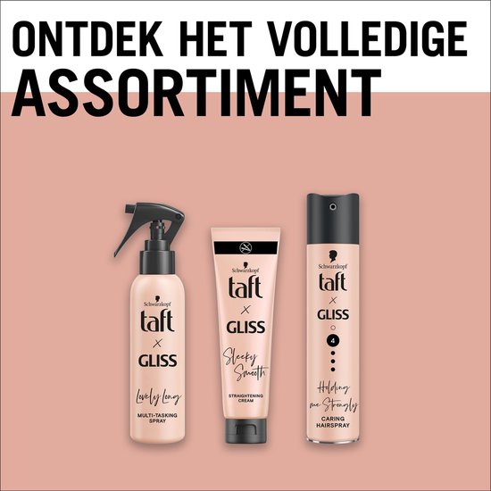 Taft x Gliss Holding Me Strongly - Haarstyling - Haarverzorging - Hairspray - Alle Haartypes - Voordeelverpakking - 6 x 250 ml