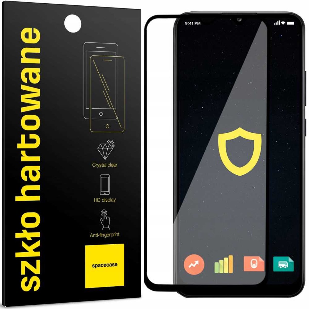 Spacecase Gehard Glas 5D Voor Samsung Galaxy A12 A32 5G Beschermende