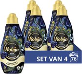 Bol.com Robijn Klein & Krachtig Collections Vloeibaar Wasmiddel - Beautiful Mystery - 4 x 19 wasbeurten - Voordeelverpakking aanbieding