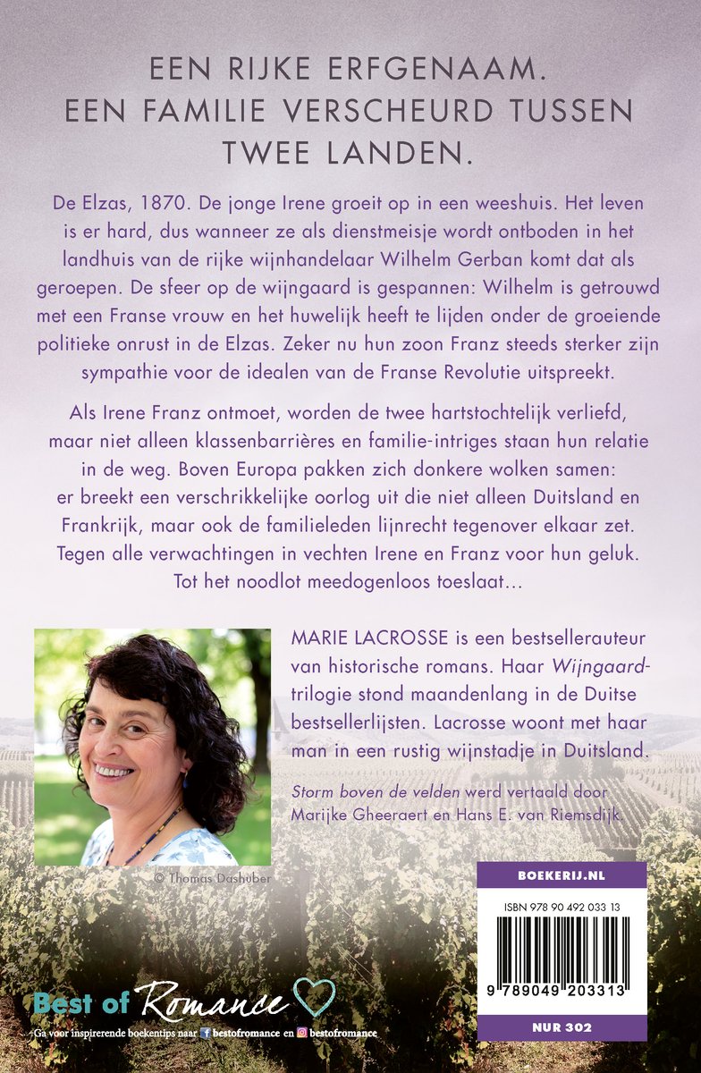 Wijngaard 1 - Storm boven de velden - back cover