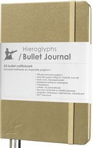 Hieroglyphs Bullet Journal - A5 Notitieboek - 100 Grams Papier - Hardcover Notebook Dotted - met Handleiding en Inspiratie - Nederlands - Goud