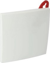 ETM Plaque de plafond Plaque carrée -blanc- 10x11 cm 0147688