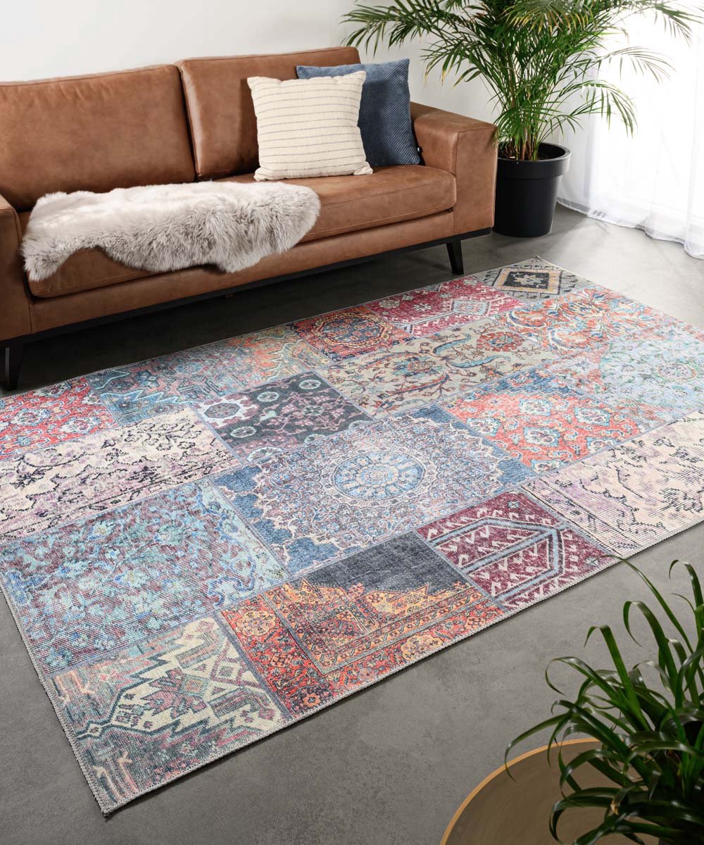 Patchwork vloerkleed - Fade Dreamer multi 152x230