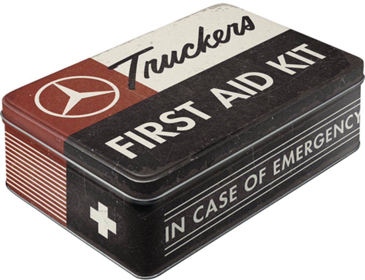 Tinnen Blik Plat Daimler Truck - First Aid Kit