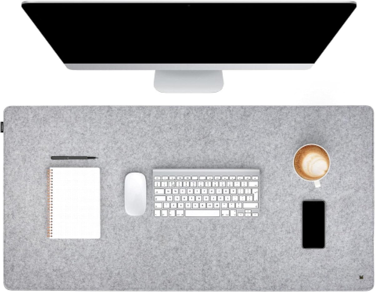 Bureau Onderlegger | Antislip Vilten Bureaumat 90x30 cm | Waterafstotende en Duurzame Tafelbeschermer