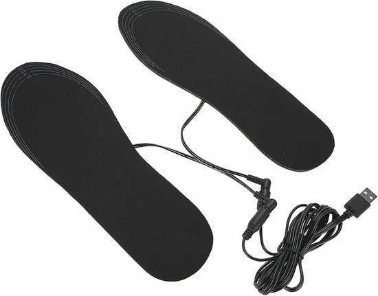 USB Verwarmde Inlegzolen voor Schoenen - 4mm Dunne Thermische Binnenzolen, Geschikt voor Unisex, Regelbare Temperatuur 40-50℃