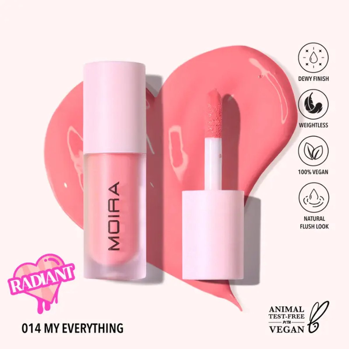Moira | Liquid Blush 014 My Everything | Vegan