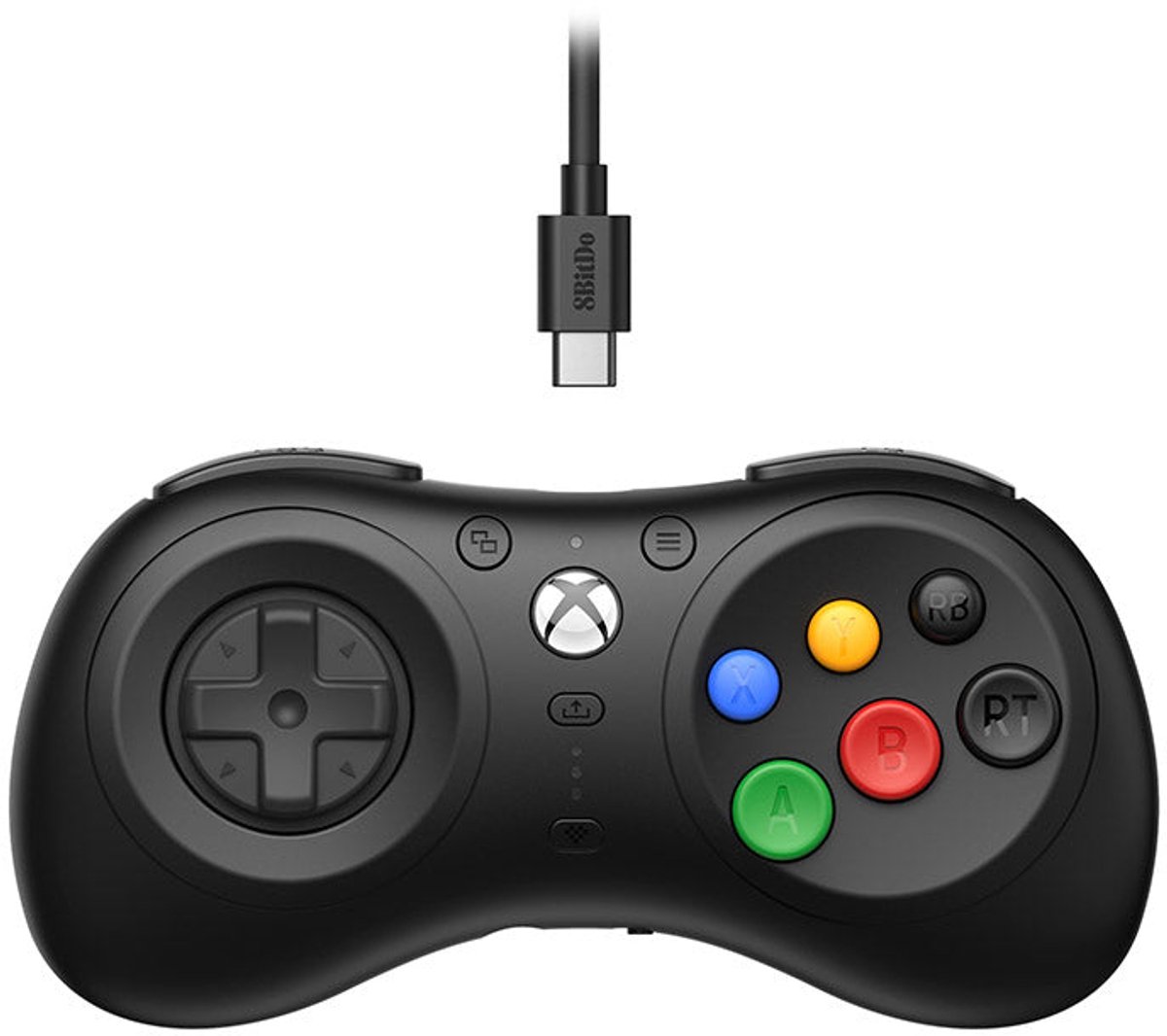 8Bitdo M30 Wired Zwart USB Gamepad Analoog/digitaal Xbox