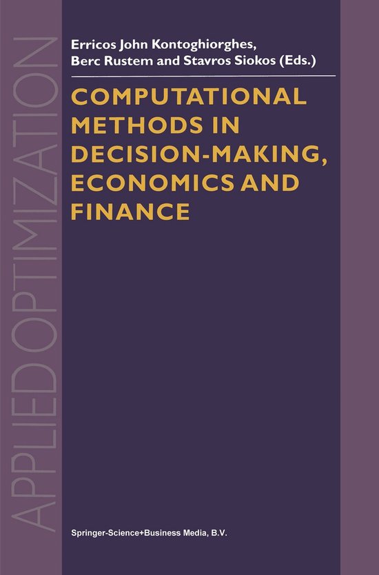Computational Methods in Decision-Making, Economics and Fina ... - cover