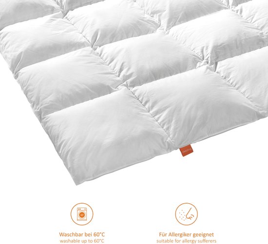 Sleepling Donzen Babydekbed 100x135cm - Medium Warmte, 90% Dons, Made In EU, Ökotex & Downpass