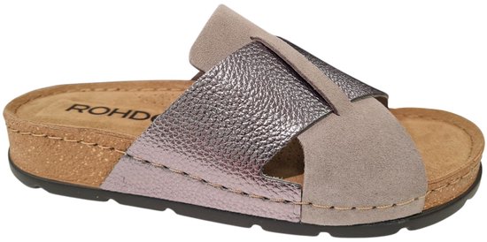 Rohde 5410 - Chaussons femme - Couleur : Grijs - Pointure : 42