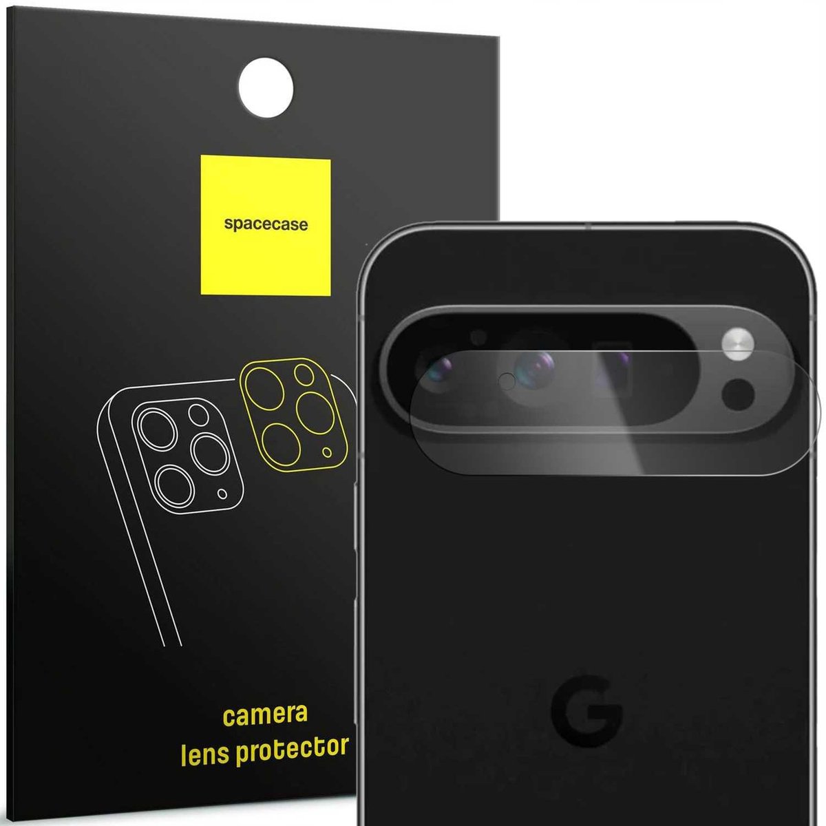 Spacecase Case Cover Voor Google Pixel 9 Pro Xl Gehard Glas