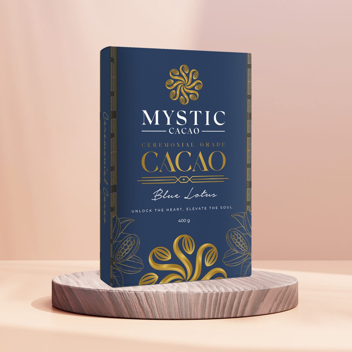 Ceremoniële Cacao Pasta Blue Lotus (Mystic Cacao) 400g