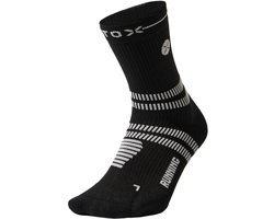 STOX Energy Socks Hardloopsokken Heren - Enkelsokken Zwart - Compressie Sokken Hardlopen - Sportsokken - Maat M: 40-44 - 1 Paar