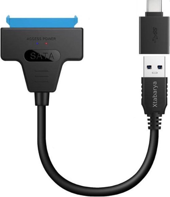 Câble Adaptateur USB 3.0 Vers SATA 20 Cm - Pour Disques Durs/SSD 2,5 Pouces Externe - Plug & Play, Transfert Rapide - 8