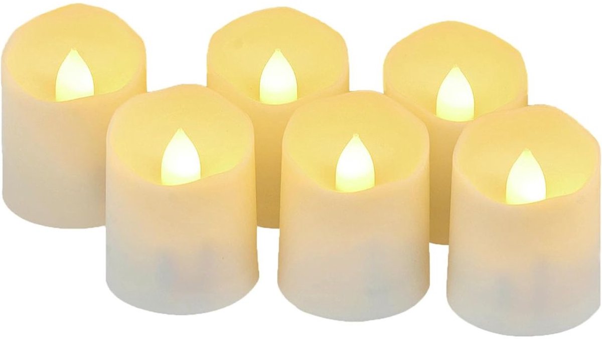 ApexArte® Oplaadbare Waxinelichtjes - Theelichtjes - Led