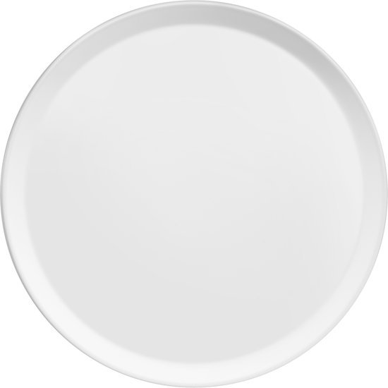 6 Assiettes Plates Médard De Noblat White Japan - Grès 27cm, Motifs Floraux Gravés