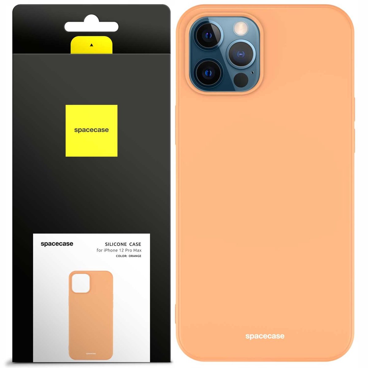 Spacecase Siliconen Hoesje Voor Iphone 12 Pro Max Oranje