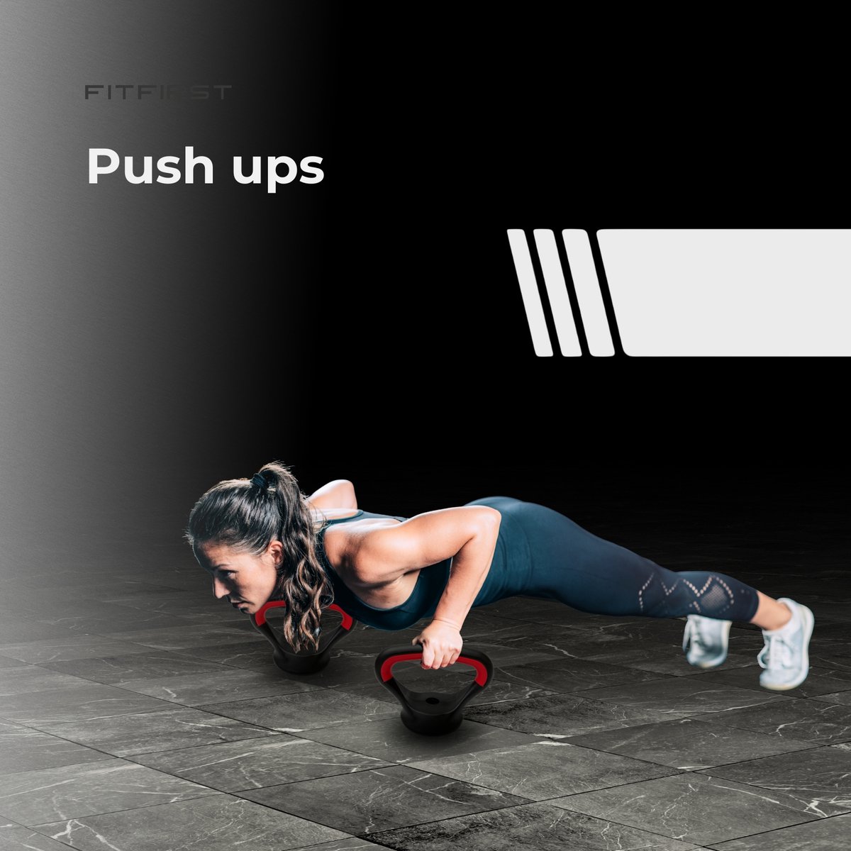 FitFirst 4-in-1 Verstelbare Dumbbells, Halter & Kettlebell Set – 40 kg – Complete Thuisgym Oplossing – Zwart/Rood – foto 3
