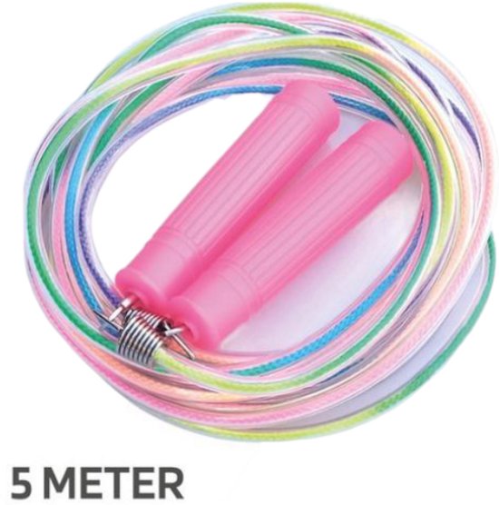 Jobber - Lang springtouw kinderen - Regenboog