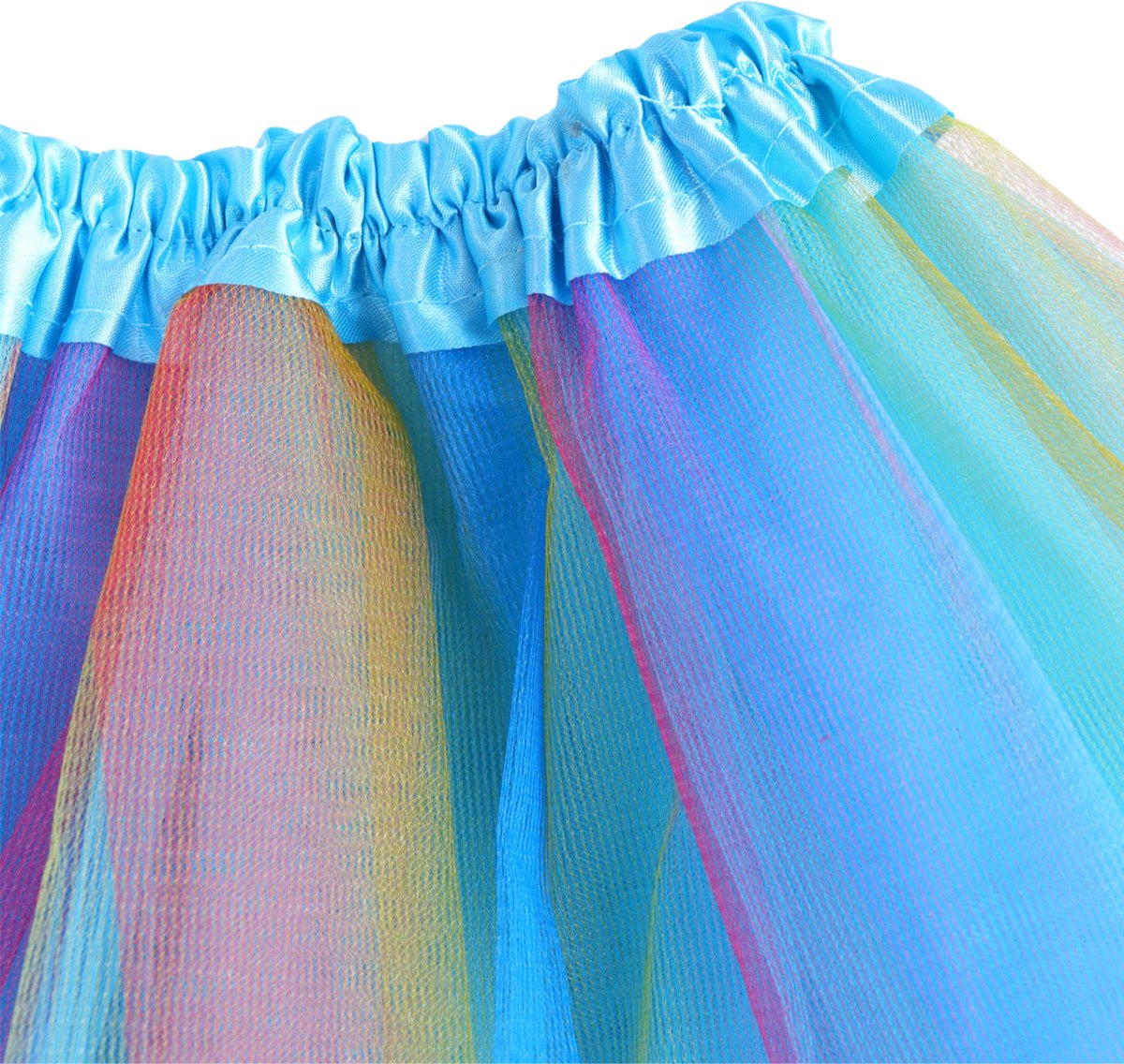 Joya Kids® Blauwe tutu met Vleugels en Staf | Tover fee Verkleedset voor Meisjes | Tutu verkleedkleding | Prinsessencape | Cape Set | Unicorn | Meisje Verkleedset | Carnvalskleding Halloween Meisjes | Met Staf, Vleugels en Tutu | Metallic Blauw — afbeelding 11